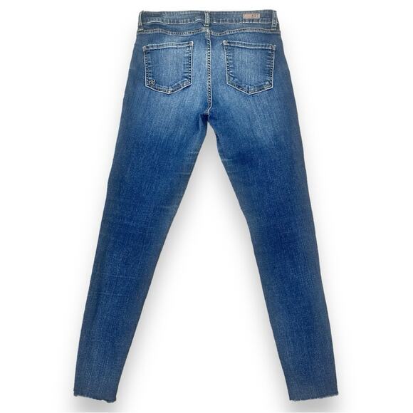Kut - High Rise Fab Ab Ankle Skinny Jeans with Raw Hem - Picture 3 of 14